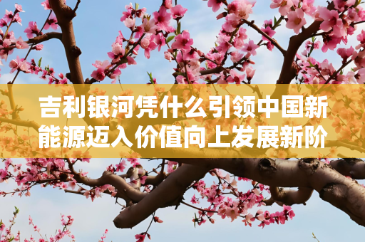 吉利银河凭什么引领中国新能源迈入价值向上发展新阶段？