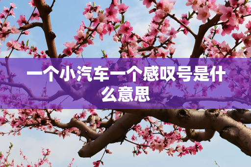 一个小汽车一个感叹号是什么意思