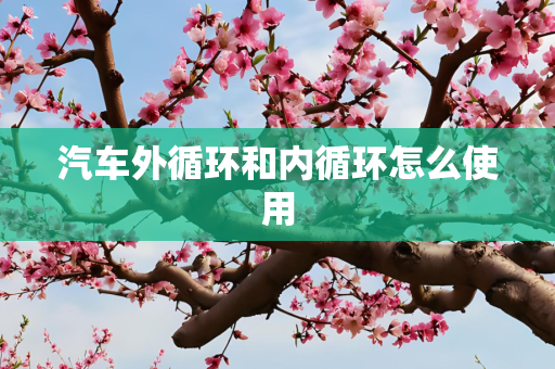 汽车外循环和内循环怎么使用