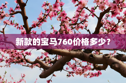 新款的宝马760价格多少？