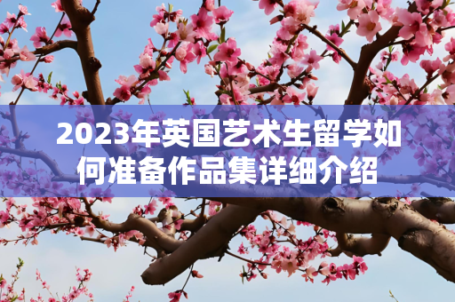 2023年英国艺术生留学如何准备作品集详细介绍