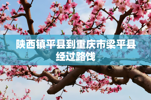 陕西镇平县到重庆市梁平县经过路饯