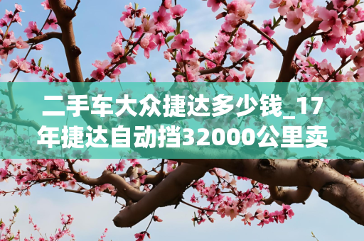 二手车大众捷达多少钱_17年捷达自动挡32000公里卖多少钱