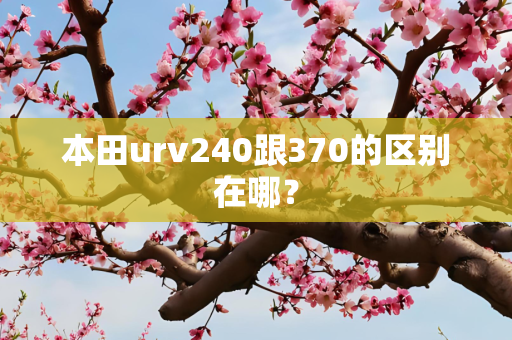 本田urv240跟370的区别在哪？