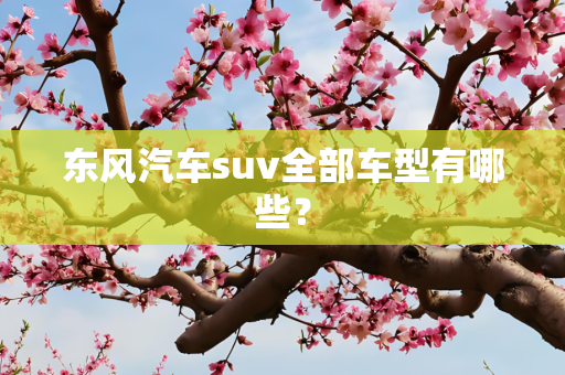 东风汽车suv全部车型有哪些？