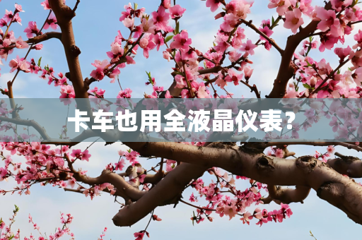 卡车也用全液晶仪表？
