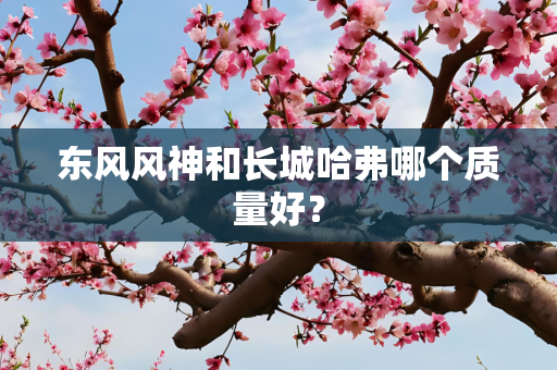 东风风神和长城哈弗哪个质量好？