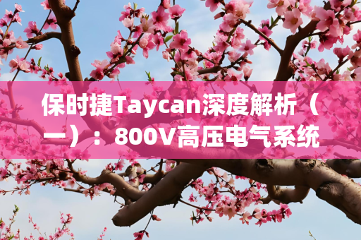 保时捷Taycan深度解析（一）：800V高压电气系统的一些细节