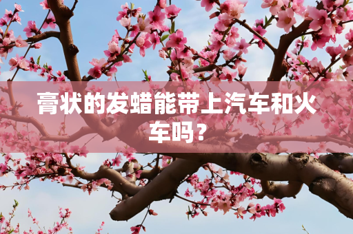 膏状的发蜡能带上汽车和火车吗？