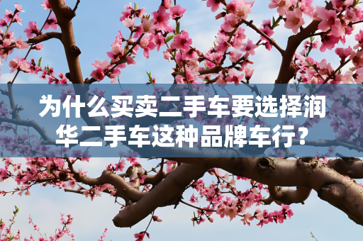 为什么买卖二手车要选择润华二手车这种品牌车行？
