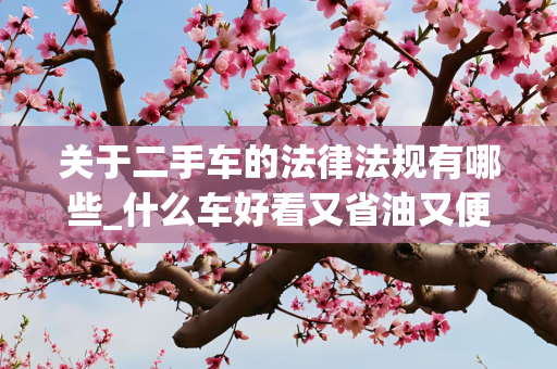 关于二手车的法律法规有哪些_什么车好看又省油又便宜质量好二手车