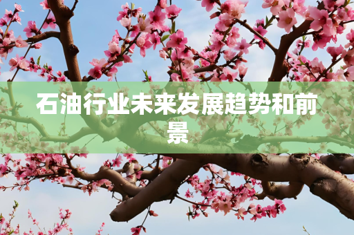石油行业未来发展趋势和前景