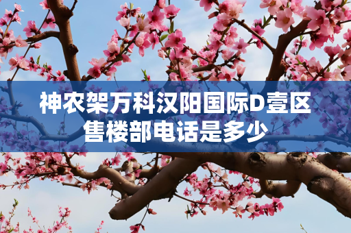 神农架万科汉阳国际D壹区售楼部电话是多少