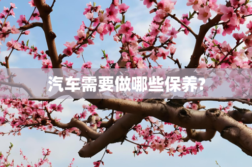 汽车需要做哪些保养?