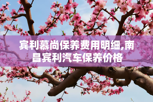宾利慕尚保养费用明细,南昌宾利汽车保养价格