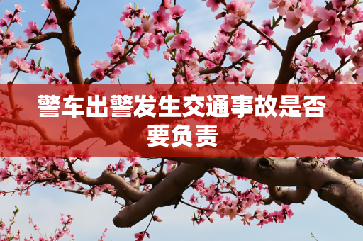 警车出警发生交通事故是否要负责