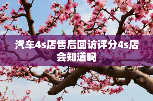 汽车4s店售后回访评分4s店会知道吗