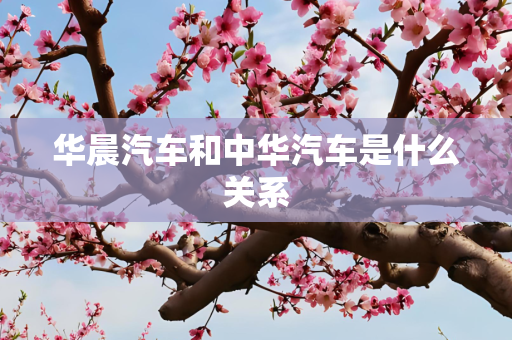 华晨汽车和中华汽车是什么关系