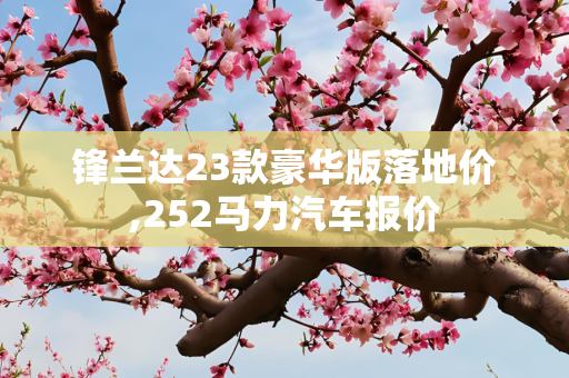 锋兰达23款豪华版落地价,252马力汽车报价