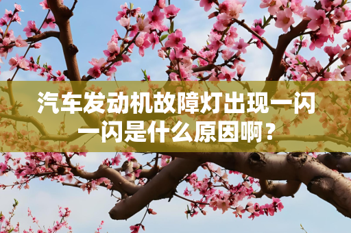汽车发动机故障灯出现一闪一闪是什么原因啊？