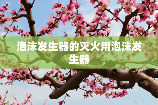 泡沫发生器的灭火用泡沫发生器