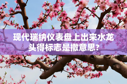 现代瑞纳仪表盘上出来水龙头得标志是撒意思?