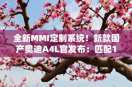 全新MMI定制系统！新款国产奥迪A4L官发布：匹配12V微混动系统