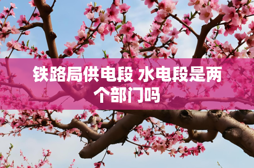 铁路局供电段 水电段是两个部门吗