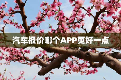 汽车报价哪个APP更好一点