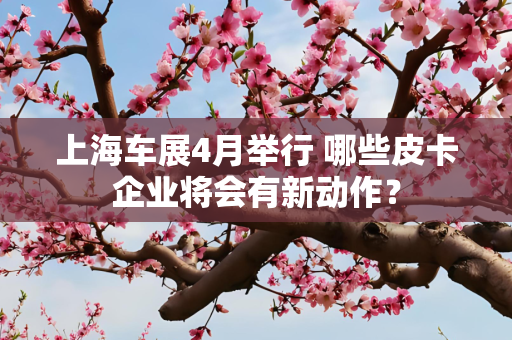 上海车展4月举行 哪些皮卡企业将会有新动作？