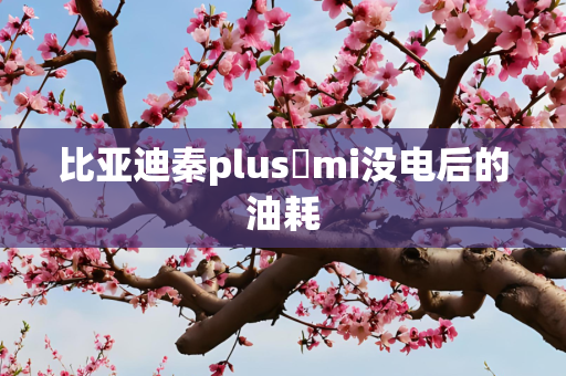 比亚迪秦plus燿mi没电后的油耗