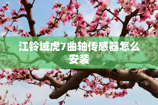 江铃域虎7曲轴传感器怎么安装