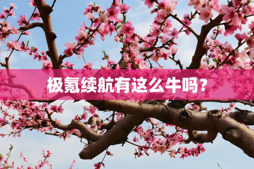 极氪续航有这么牛吗？