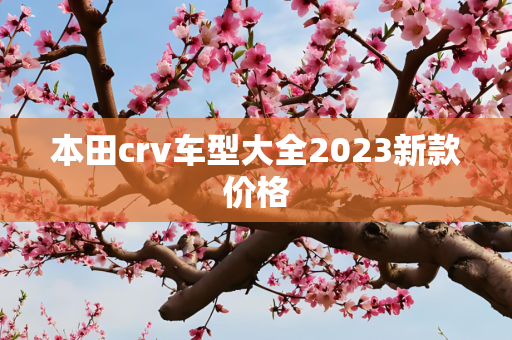 本田crv车型大全2023新款价格