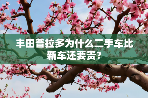 丰田普拉多为什么二手车比新车还要贵？